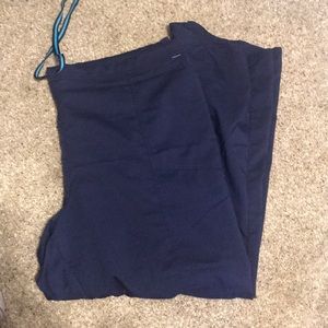 Blue scrub pants